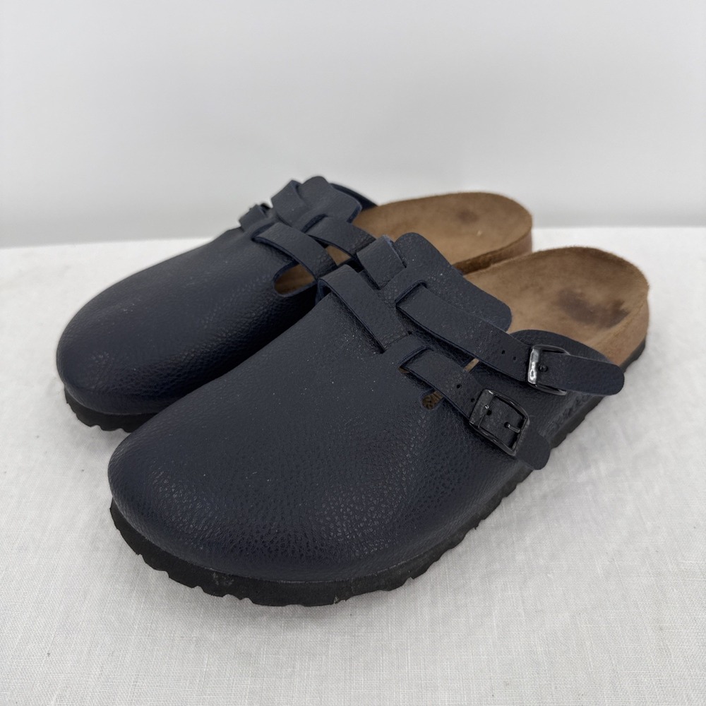 Birkenstock Birki's Women's Camden Navy Blue Closed Toe Clogs Size 9 Comfort
